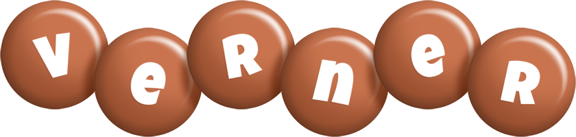 Verner candy-brown logo