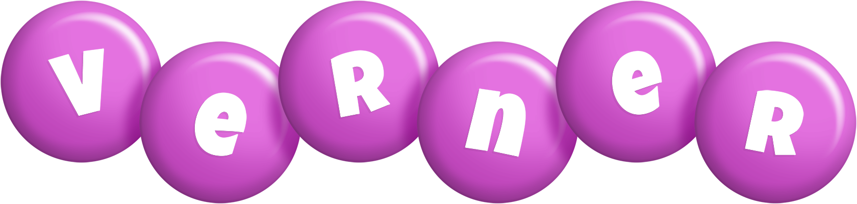 Verner candy-purple logo