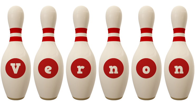 Vernon bowling-pin logo