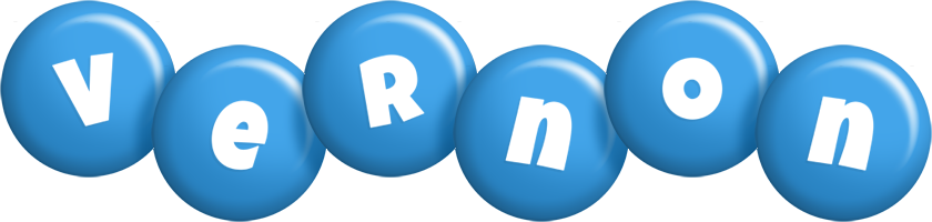 Vernon candy-blue logo
