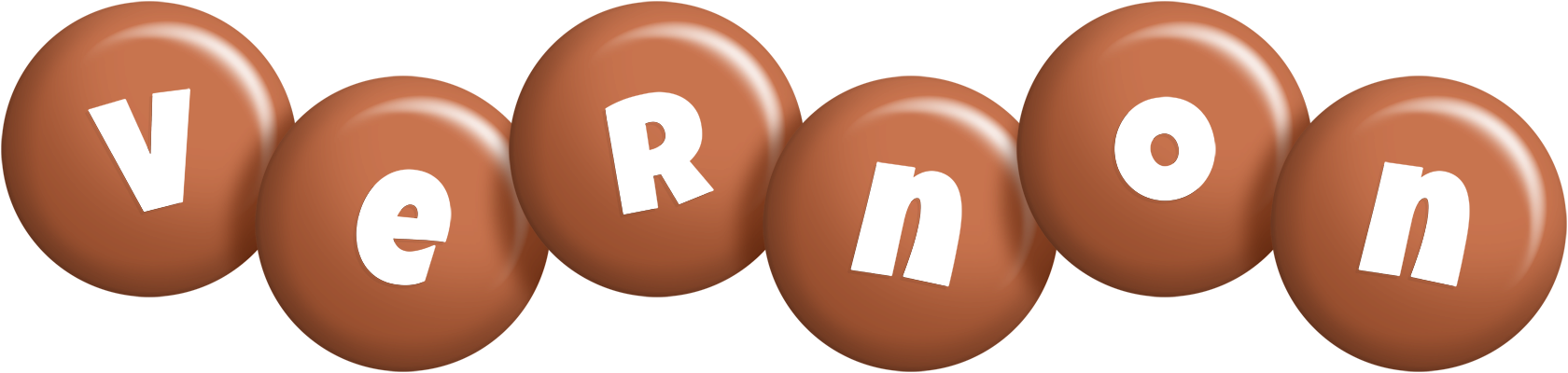 Vernon candy-brown logo