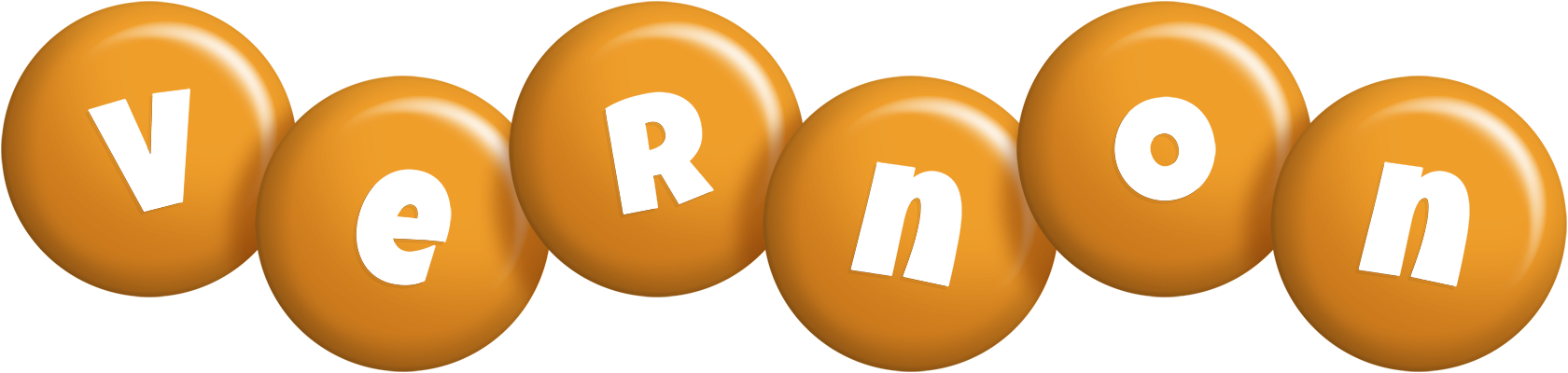 Vernon candy-orange logo