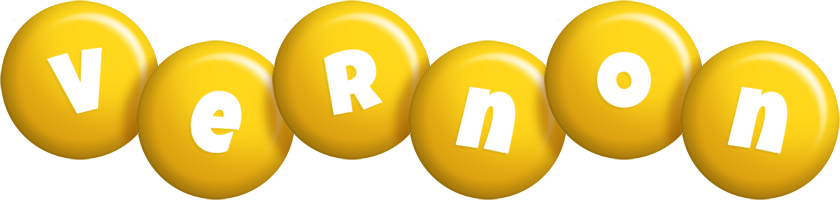 Vernon candy-yellow logo