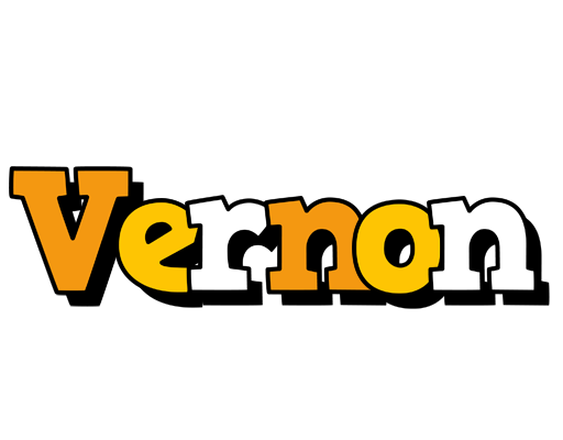 Vernon cartoon logo