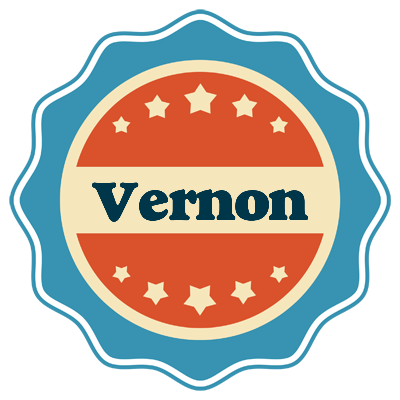 Vernon labels logo