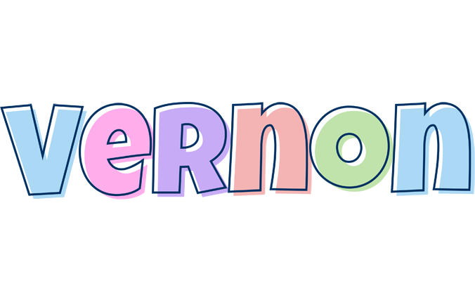 Vernon pastel logo