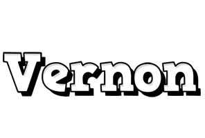 Vernon snowing logo