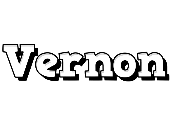 Vernon snowing logo