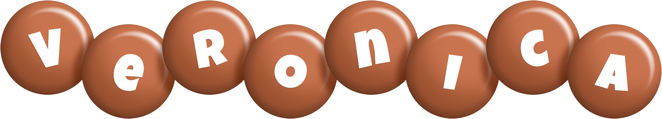 Veronica candy-brown logo