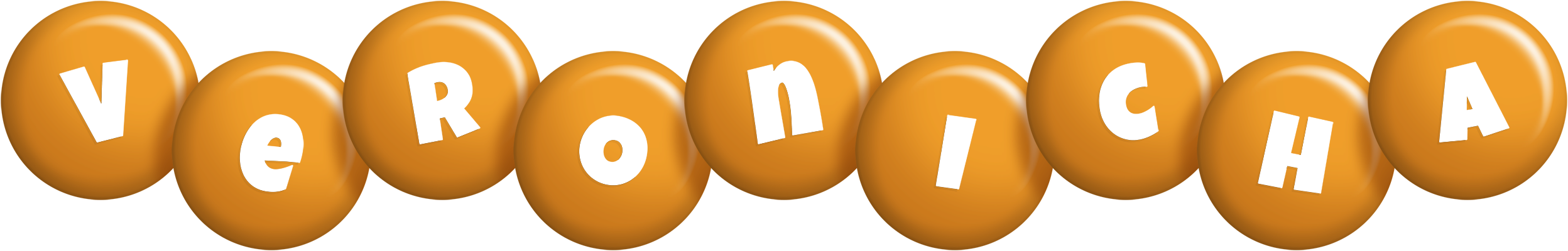 Veronicha candy-orange logo