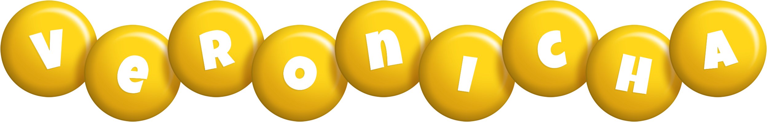 Veronicha candy-yellow logo