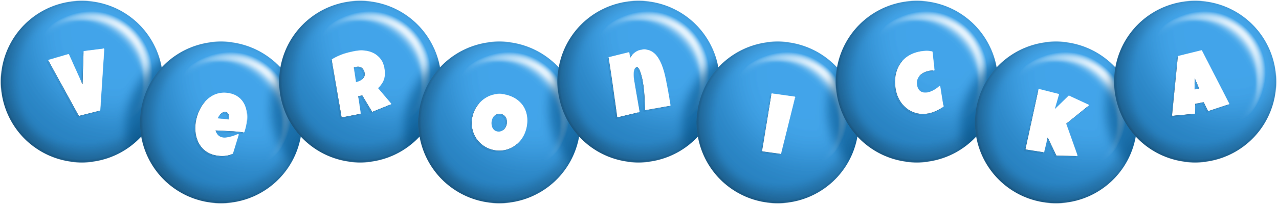 Veronicka candy-blue logo