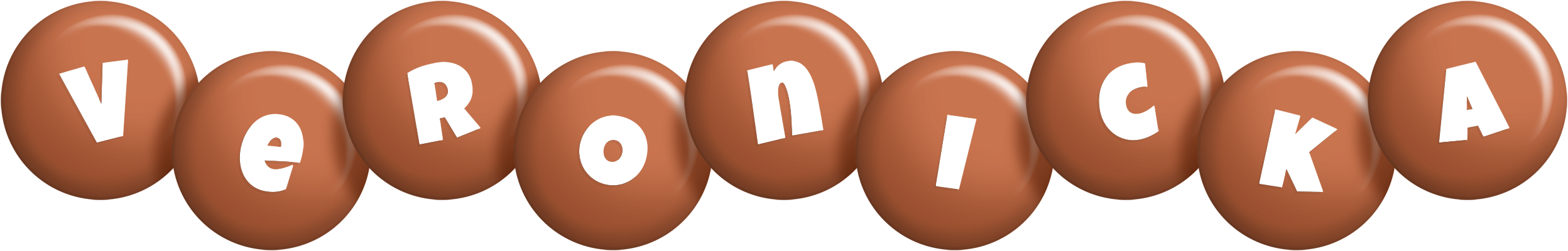Veronicka candy-brown logo