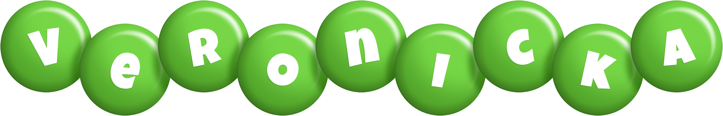Veronicka candy-green logo
