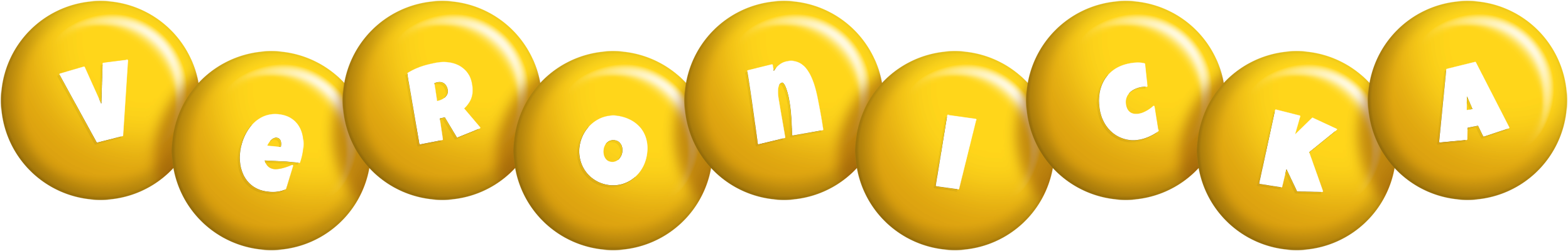 Veronicka candy-yellow logo