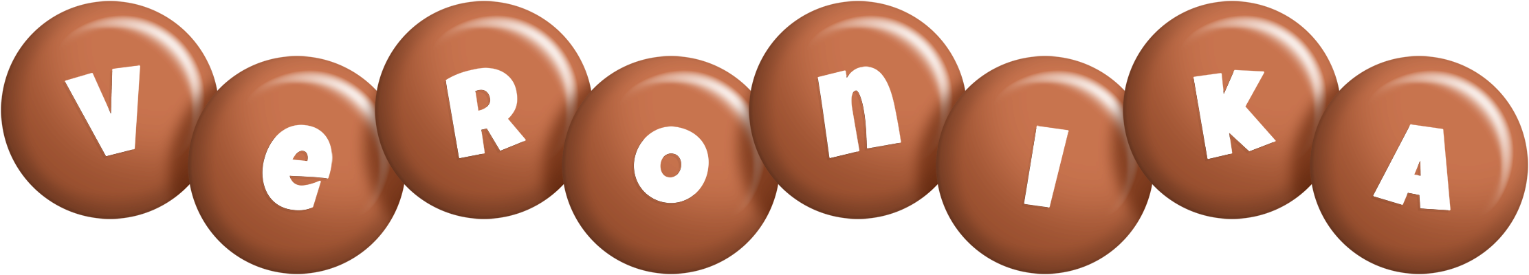 Veronika candy-brown logo