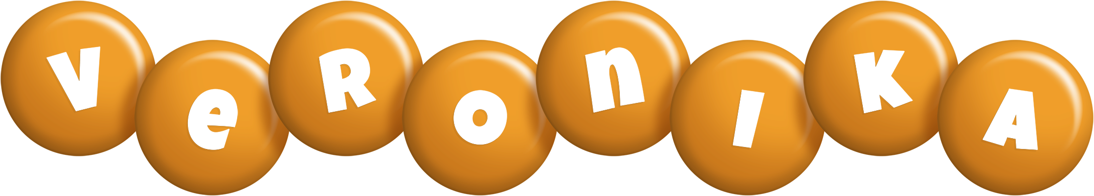 Veronika candy-orange logo