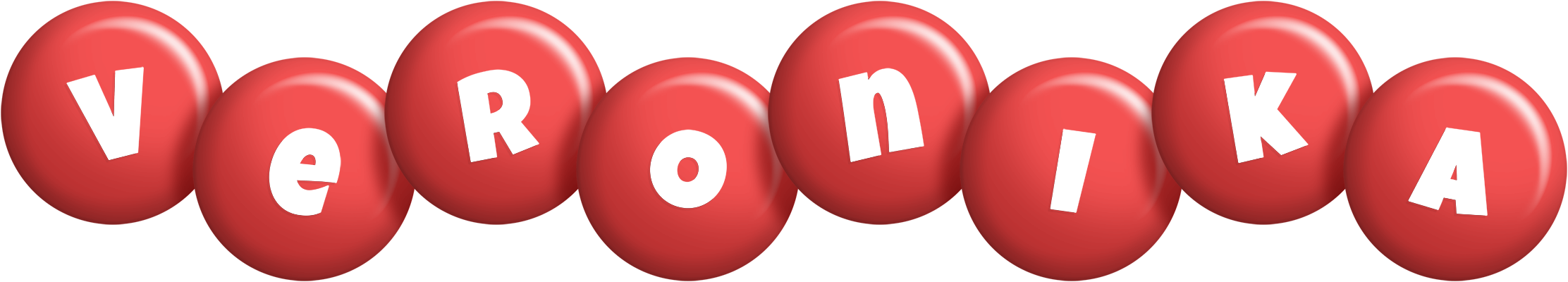 Veronika candy-red logo