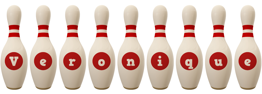 Veronique bowling-pin logo