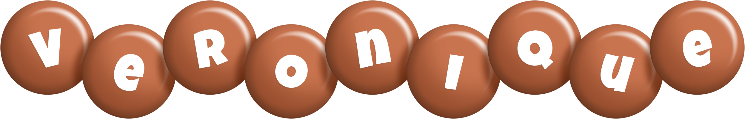 Veronique candy-brown logo