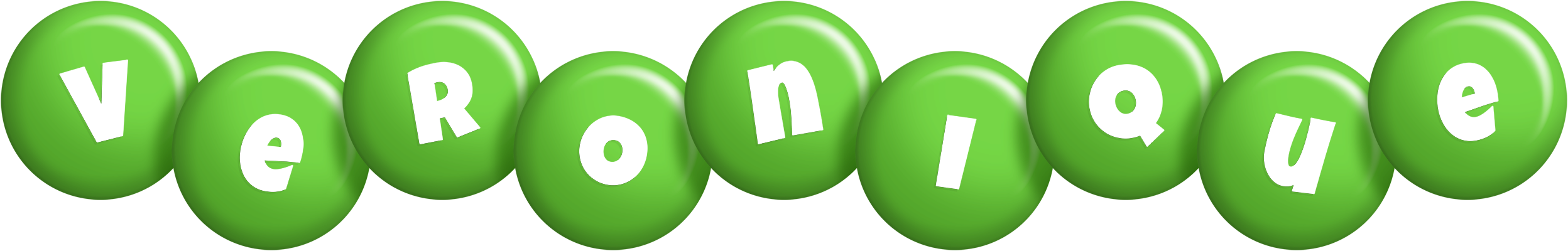 Veronique candy-green logo