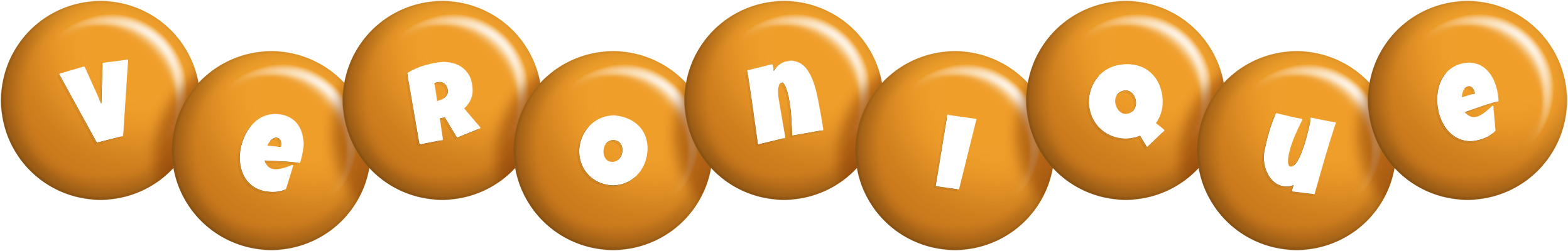 Veronique candy-orange logo