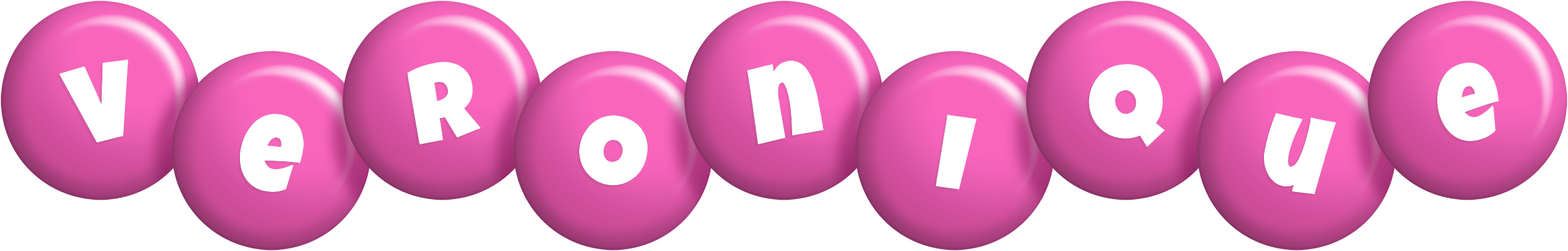 Veronique candy-pink logo