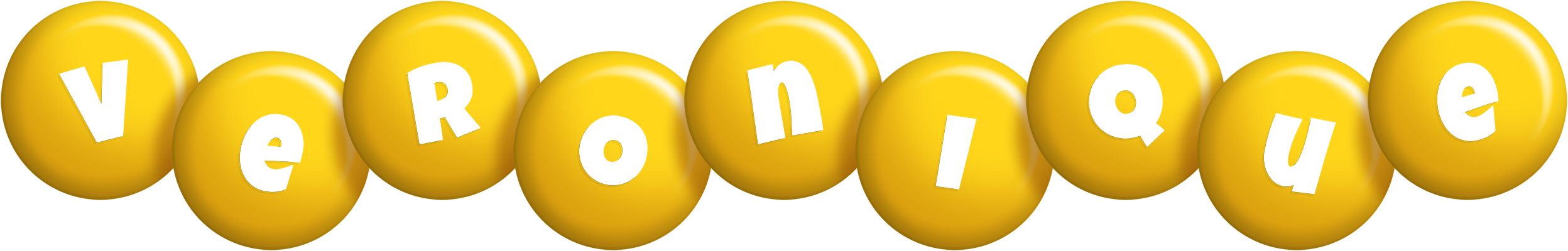 Veronique candy-yellow logo