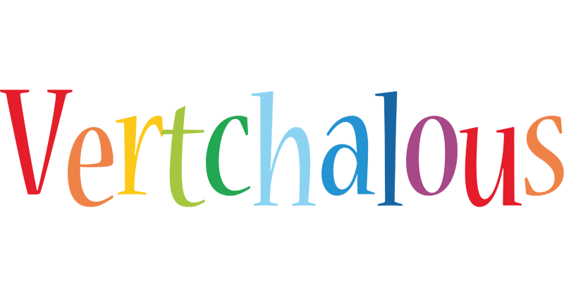 Vertchalous birthday logo