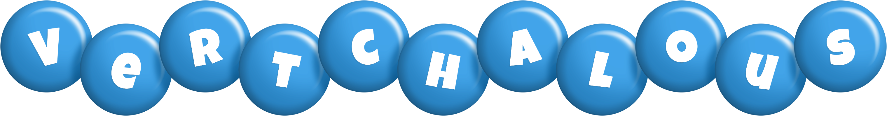 Vertchalous candy-blue logo