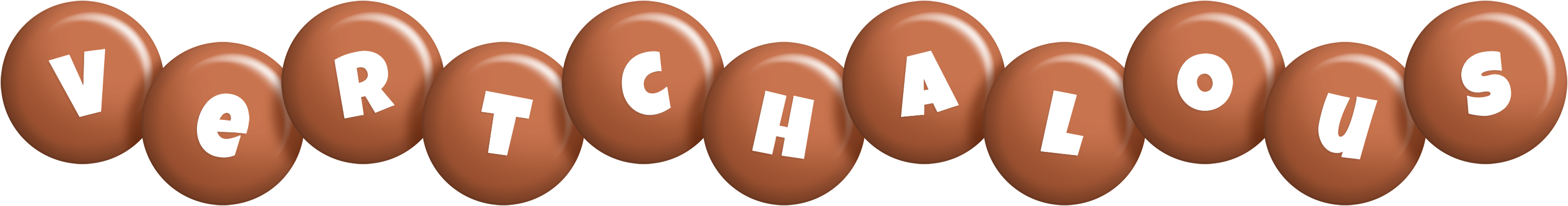 Vertchalous candy-brown logo