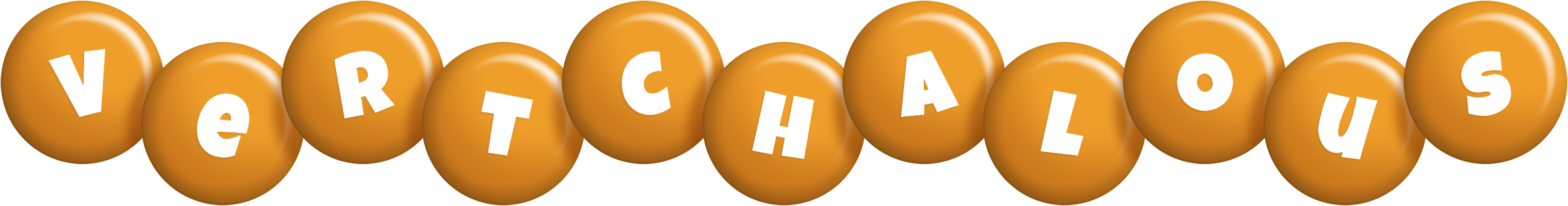 Vertchalous candy-orange logo