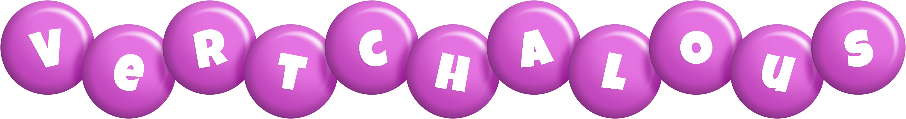 Vertchalous candy-purple logo