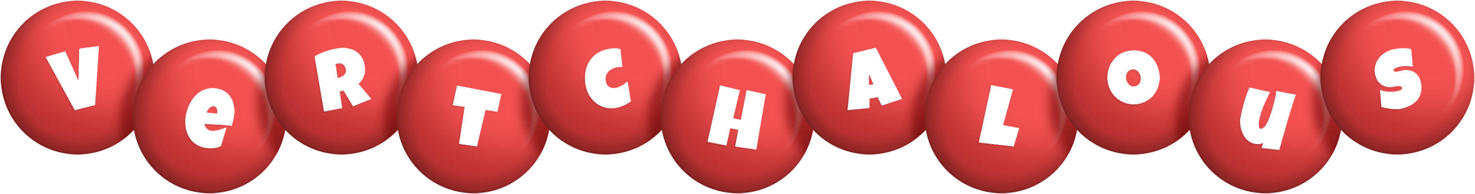 Vertchalous candy-red logo