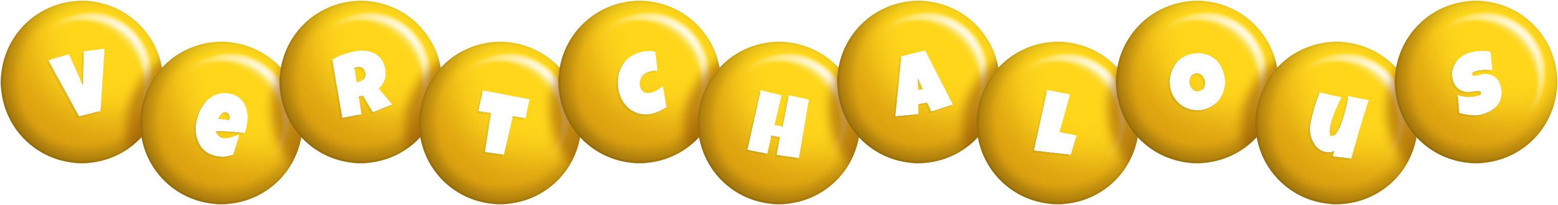 Vertchalous candy-yellow logo