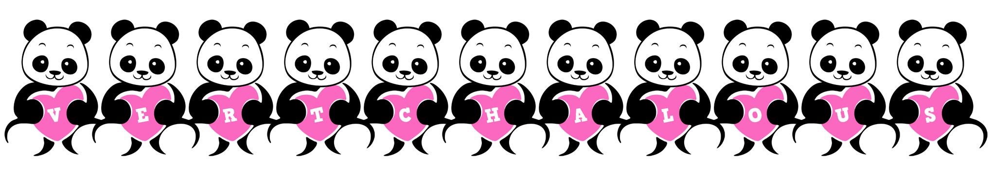 Vertchalous love-panda logo