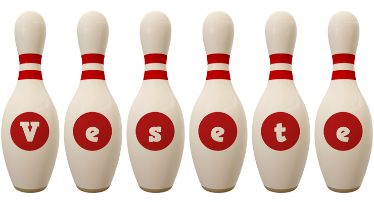 Vesete bowling-pin logo