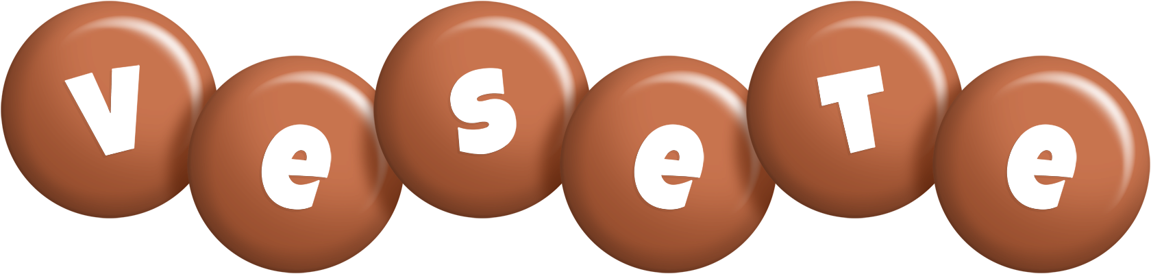 Vesete candy-brown logo