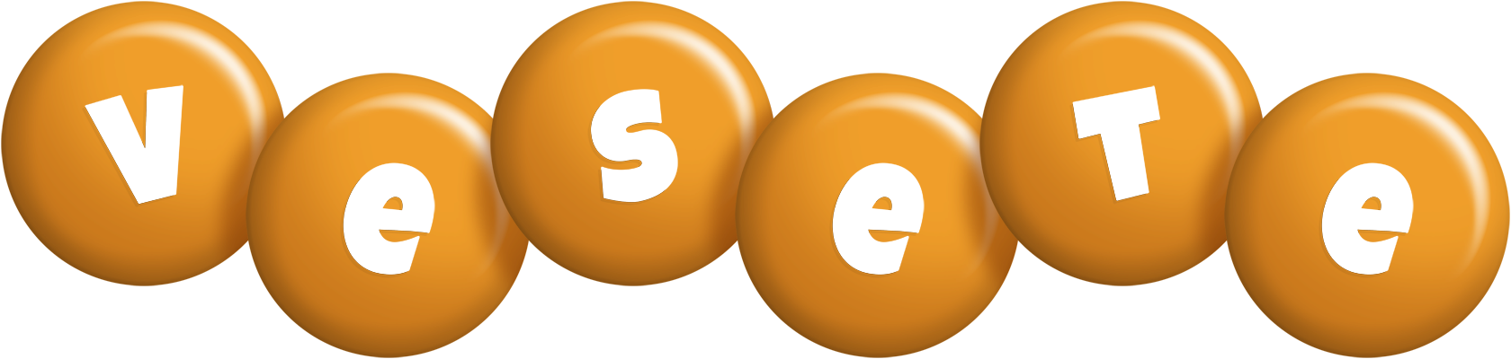 Vesete candy-orange logo