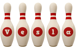 Vesla bowling-pin logo