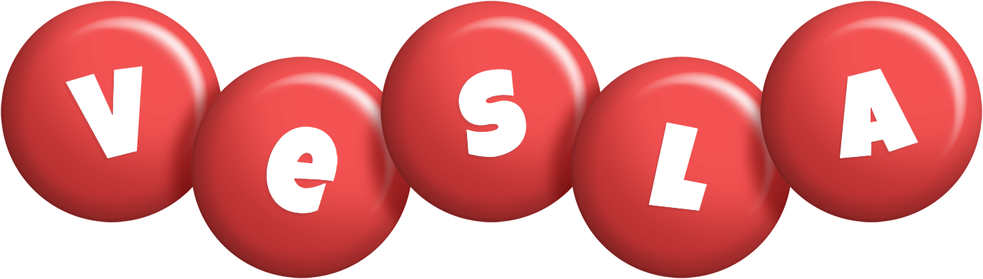 Vesla candy-red logo