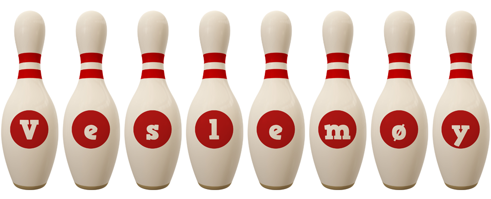 Veslemøy bowling-pin logo