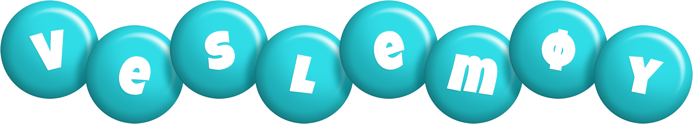 Veslemøy candy-azur logo