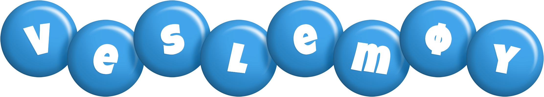 Veslemøy candy-blue logo