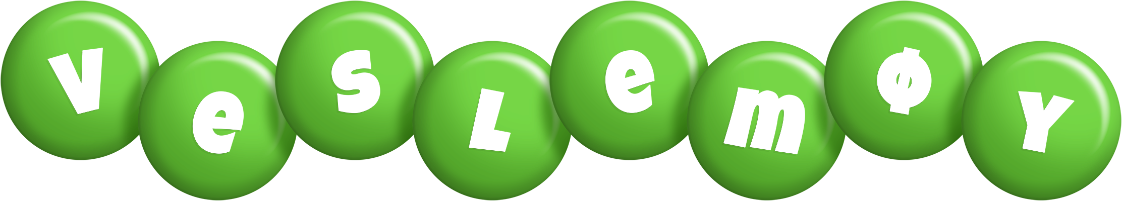 Veslemøy candy-green logo