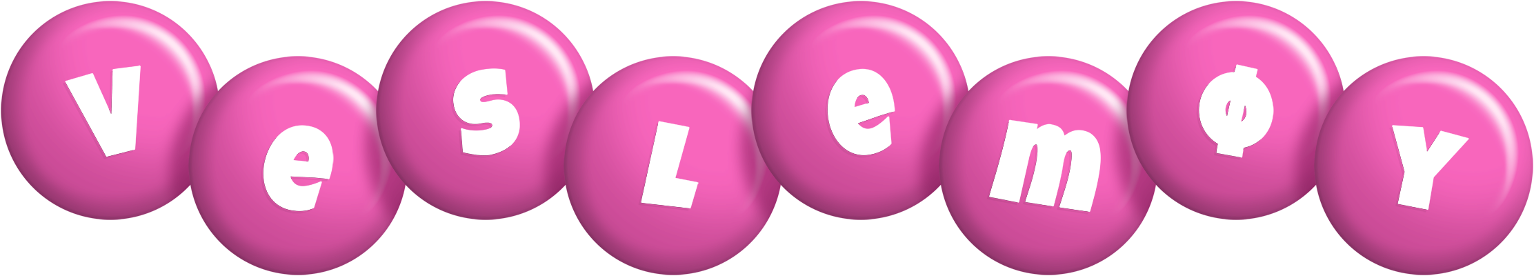 Veslemøy candy-pink logo