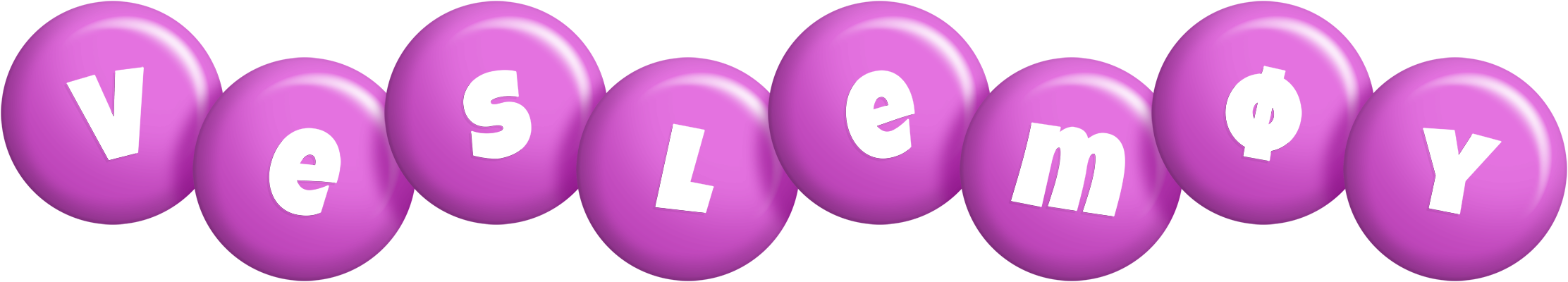 Veslemøy candy-purple logo