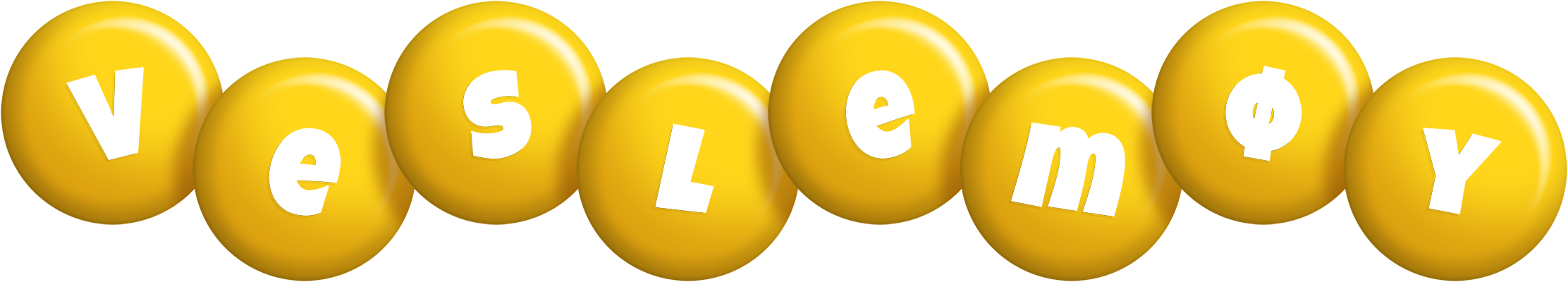Veslemøy candy-yellow logo