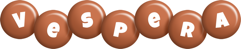 Vespera candy-brown logo