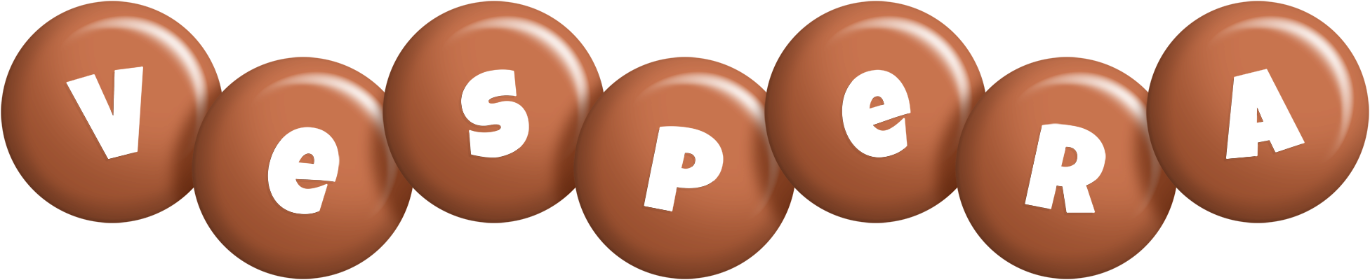 Vespera candy-brown logo